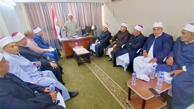 اجتماع بأوقاف بني سويف مع مديري الإدارات لتكريم المتميزين وضبط الأداء الدعوي