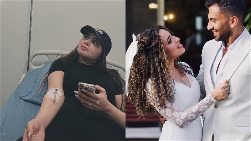 منة عدلي القيعي وزوجها