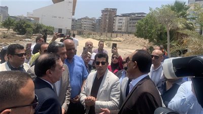 محافظ دمياط يستقبل وزير الشباب والرياضة ويزوران الاستاد |صور