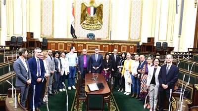 لجنة حقوق الإنسان بمجلس النواب تلتقي وفد الحوار المصري الألماني 