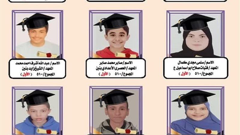 أوائل الشهادة الإعدادية