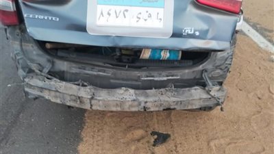 مصرع شخص في حادث انقلاب سيارة ملاكي بطريق جنيفة بالسويس