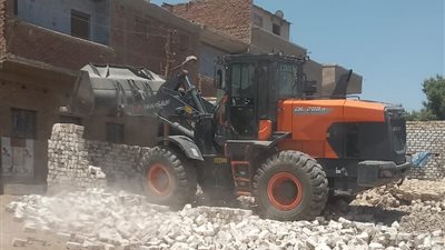 إزالة 654 حالة ضمن الموجة الـــ 26 لإزالة التعديات على أملاك الدولة ببنى سويف 