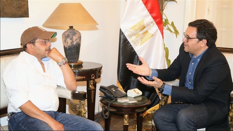 وزير الثقافة مع محمد
