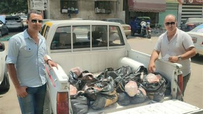 ضبط كمية من الدجاج الغير صالح للاستهلاك الآدمي في حملة تموينية ببورسعيد