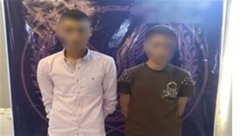 المتهمان عقب القبض