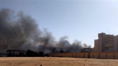 السيطرة على حريق بخيمة أمام كلية التربية الرياضية بجامعة السادات