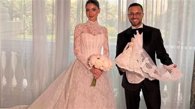 رامي قاضي يصمم فستان زفاف شيرين بيوتي: “صُمم بالحب لقلب مليء به”