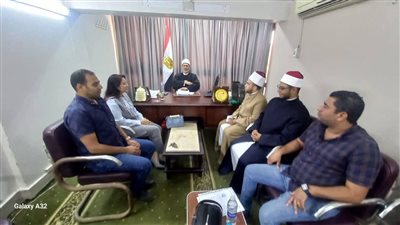 وكيل أوقاف بني سويف يستقبل أعضاء اتحاد «بشبابها» في مقر المديرية