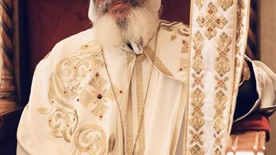 تجليس الأنبا باخوميوس على كرسى دير القديس مكاريوس السكندري بجبل القلالى