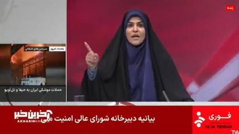 لحظة استهداف التلفزيون