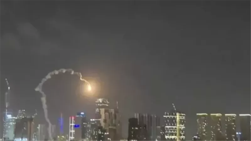 سقوط الصاروخ في قلب