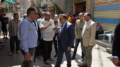 محافظ الدقهلية يتفقد منطقة ميت حدر ويشدد على رفع الإشغالات من الشارع