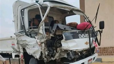 مصرع 4 عمال في حادث تصادم مروع بالطريق الصحراوي بمحافظة البحيرة