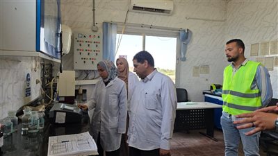 رئيس مياه المنوفية يتفقد بعض محطات فرع الشركة بمنوف 