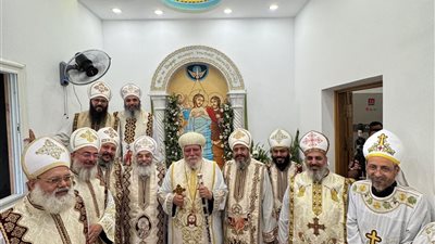 تدشين معمودية كنيسة رؤساء الملائكة بمدينة الأمل واحتفال برسامة الأنبا أكليمندس