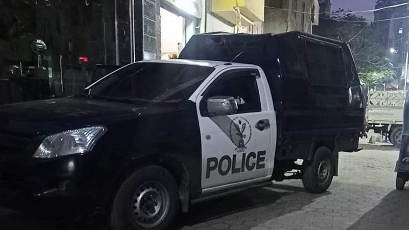 أثناء القبض على المتهمين