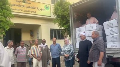 أوقاف الفيوم تسلّم أُولى دفعات لحوم صكوك الأضاحي إلى مديرية التضامن الاجتماعي