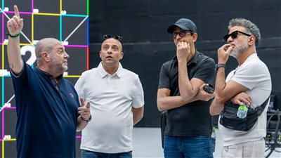 مروان حامد يزور استديوهات Big Time للاستعداد لتنفيذ فيلم الفيل الازرق 3 |صور