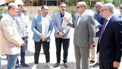 رئيس جامعة المنصورة يتابع ميدانيًّا سير العمل بالمشروعات الجديدة