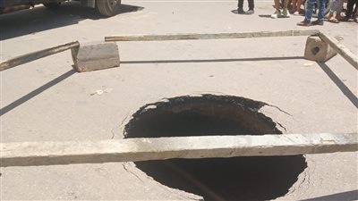 هبوط أرضي مفاجئ بمنطقة «الشونة» في شبرا الخيمة دون خسائر بشرية