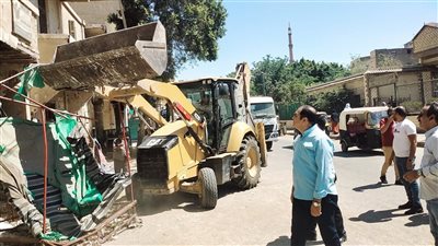 رفع ٩٨ حالة إشغال طريق وضبط ٤٦ مخالفة خلال حملة بأبشواي الجديدة