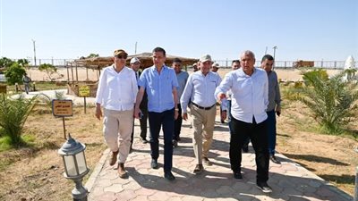 زيارة ميدانية لوزيري الري والزراعة لمحافظة الوادي الجديد لمتابعة مزارع التمور