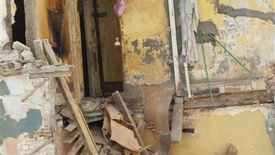 إصابة عامل بمقهى في انهيار جزئي لعقار قديم بمنطقة السيالة في الإسكندرية 