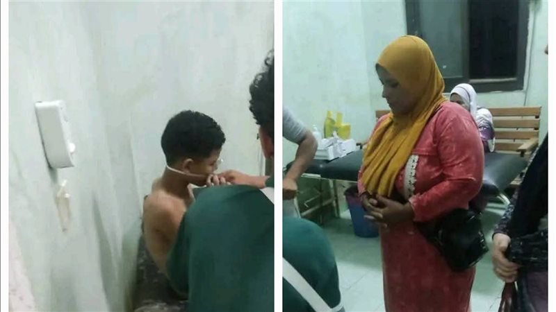 صورة للطفل والسيدة