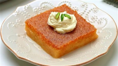 سر البسبوسة الناعمة: علي طريقة الشيف نجلاء الشرشابي سريعة وسهلة التحضير