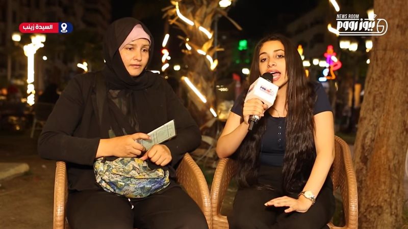 جانب من اللقاء بمذيعة