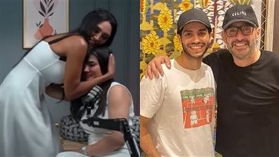 أخبار الفن.. زيارة مينا مسعود للسقا وبكاء دينا فؤاد بسبب والدتها