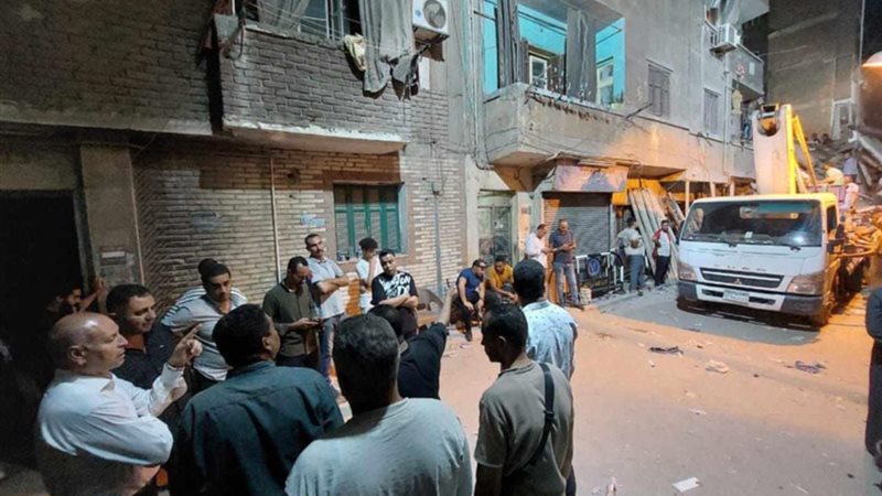 إخلاء عقارين فى حلوان