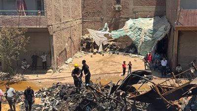 أهالي البراجيل يستغيثون بعد اندلاع حريق هائل.. بيوتنا اتخربت