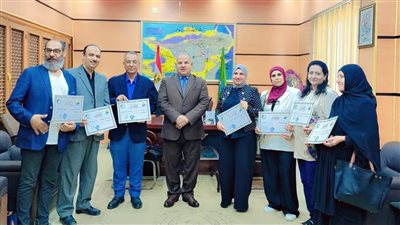 قبيصي: يكرم موجهي عموم المديرية تقديرًا لجهودهم في أعمال التصحيح بالفيوم 