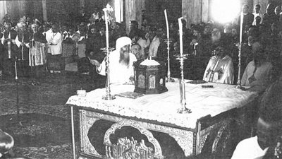 الكنيسة الأرثوذكسية تحيي ذكرى أول قداس بالكاتدرائية المرقسية بالعباسية