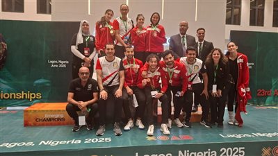 وزير الرياضة يهنئ أبطال السلاح بعد التتويج بـ 6 ميداليات أفريقية
