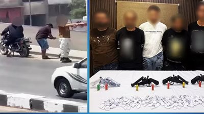 تبادل إطلاق نار بين مسجلين خطر على كوبري بالقليوبية والداخلية تحسم الموقف