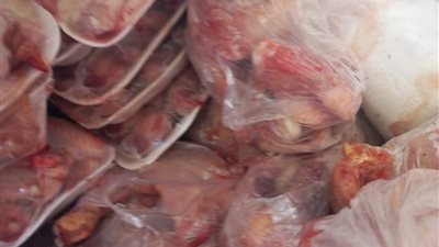 ضبط 126 كيلو لحوم واسماك غير صالحة للاستخدام الآدمي بالسويس