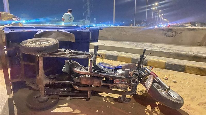 اثار الحادث 