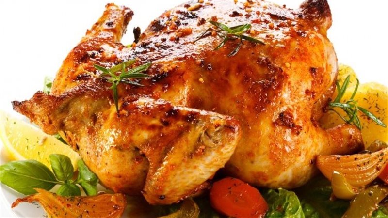 الدجاج المشوي بالبطاطس