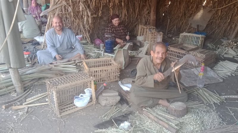 صناعة الجريد بقرية