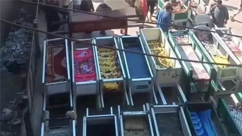نعوش ضحايا المنوفية