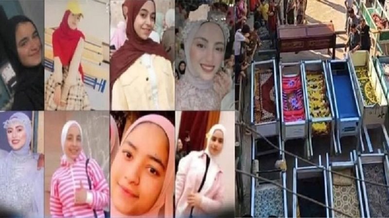 فتيات حادث المنوفية