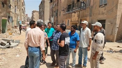 متابعة ميدانية لأعمال التطوير بمنطقة السادات بالسويس لتعزيز البنية التحتية 
