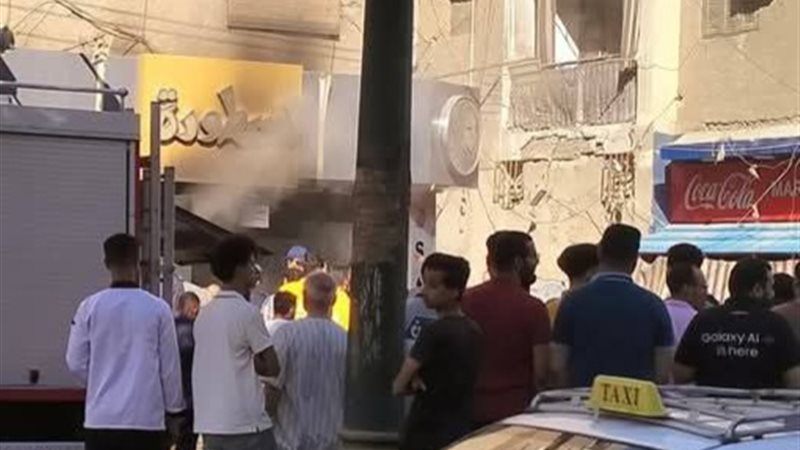 صورة من الحريق في