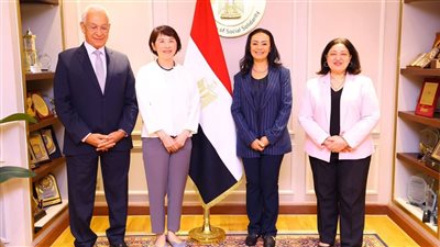 وزيرة التضامن تلتقي نائب رئيس  الوكالة اليابانية للتعاون الدولي