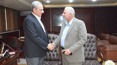 محافظ الغربية يستقبل رئيس الإدارة المركزية لمنطقة المساحة بوسط الدلتا