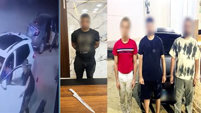 ضبط 5 متهمين تعدوا على مالك كافيه بالوراق بأسلحة بيضاء 