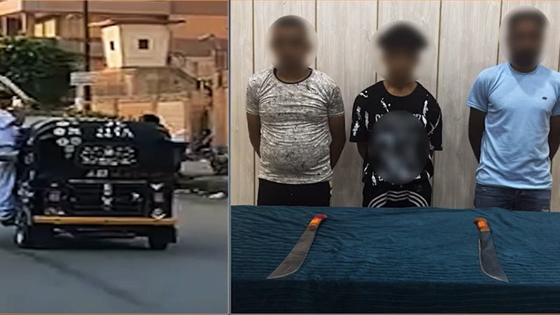 المتهمين و أمامهم